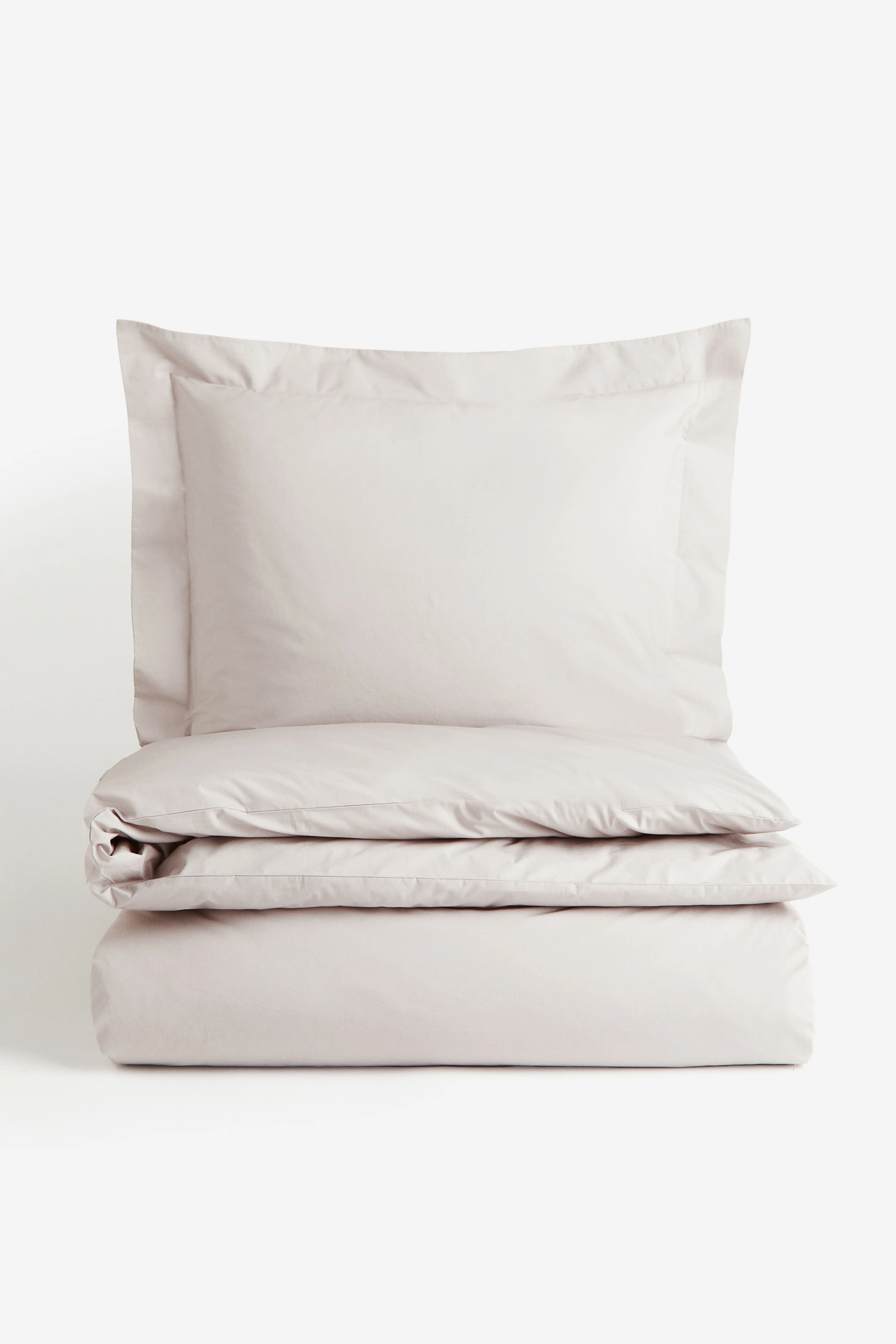 Twin Cotton Percale Duvet Cover Set