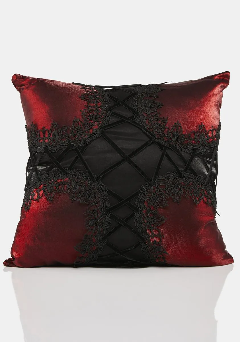 Twisted Gothic Cross-Shaped Pillow-