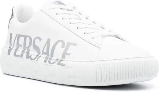 Versace La Greca logo-print sneakers White