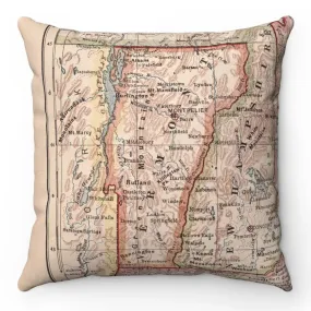 Vintage Map Pillow