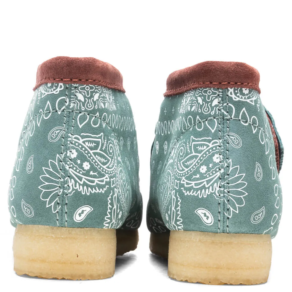 Wallabee Boot - Green Paisley