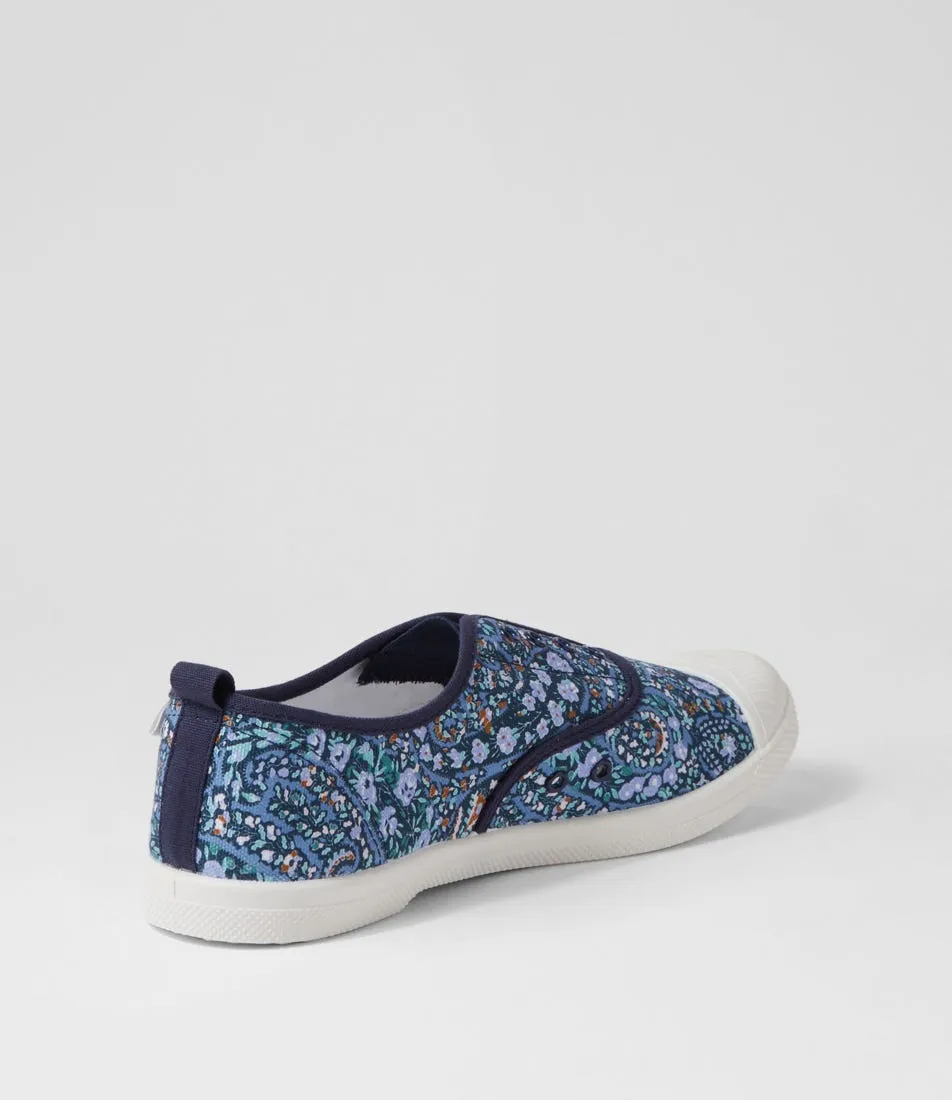 WALNUT Liberty Euro Bourton Bloom Canvas Sneakers