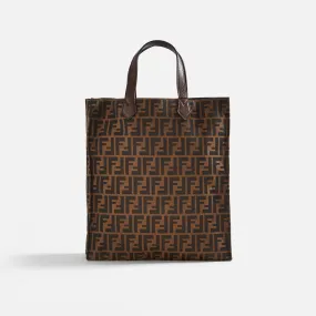 What Goes Around Comes Around    wgaca fendi zucca vertical tote