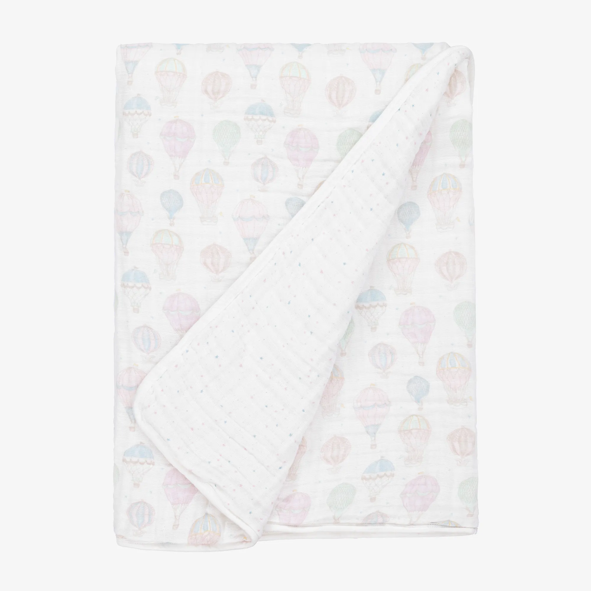 White Organic Cotton Muslin Blanket (120cm)