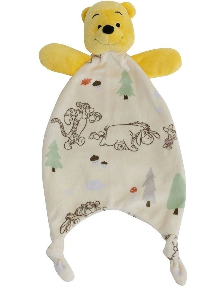 Winnie The Pooh Security Blanket in Yellow