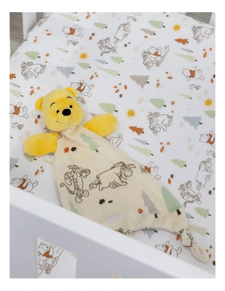 Winnie The Pooh Security Blanket in Yellow