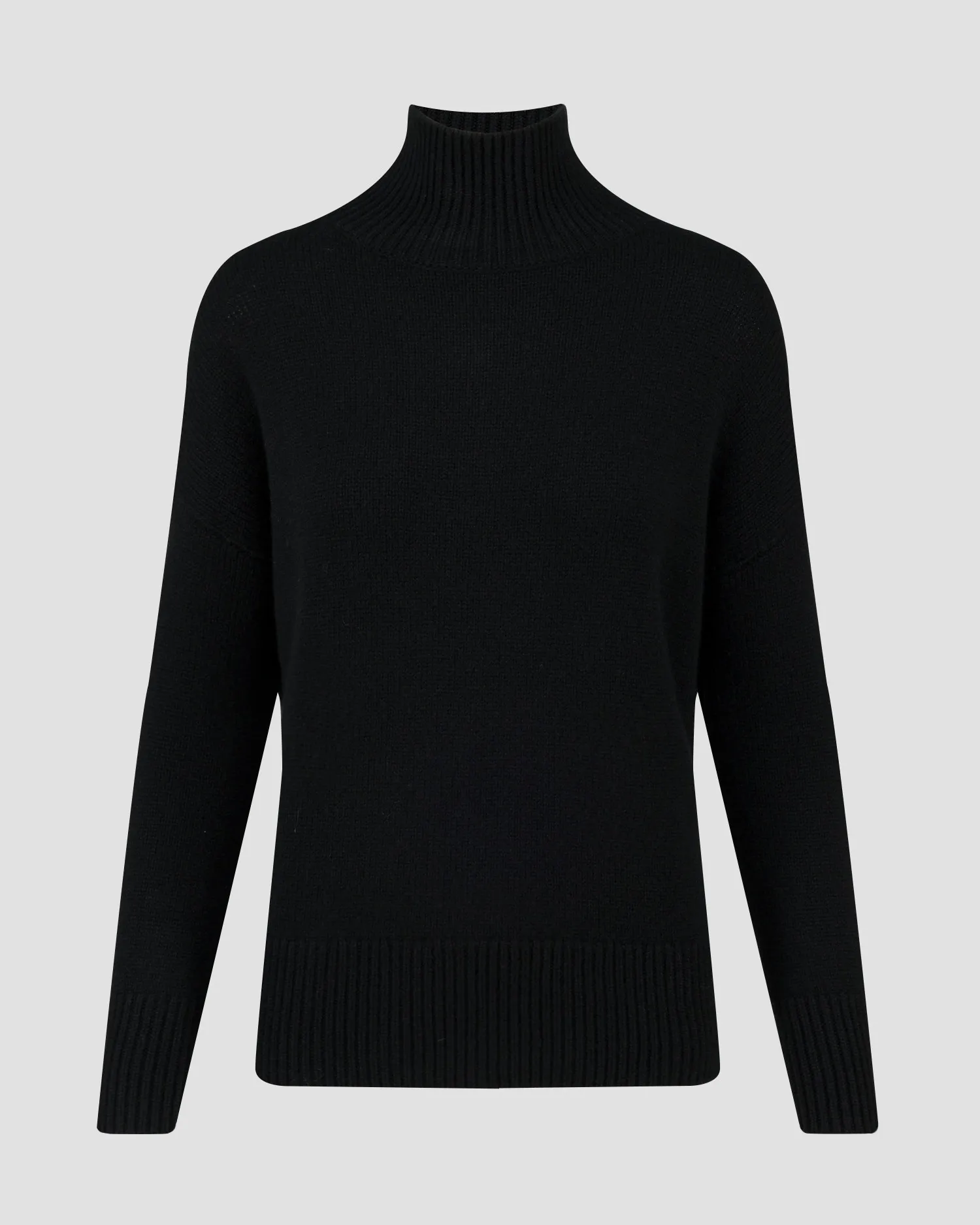 Women's black cashmere turtleneck Kujten Ulla F2060-81