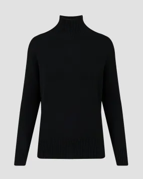 Women's black cashmere turtleneck Kujten Ulla F2060-81