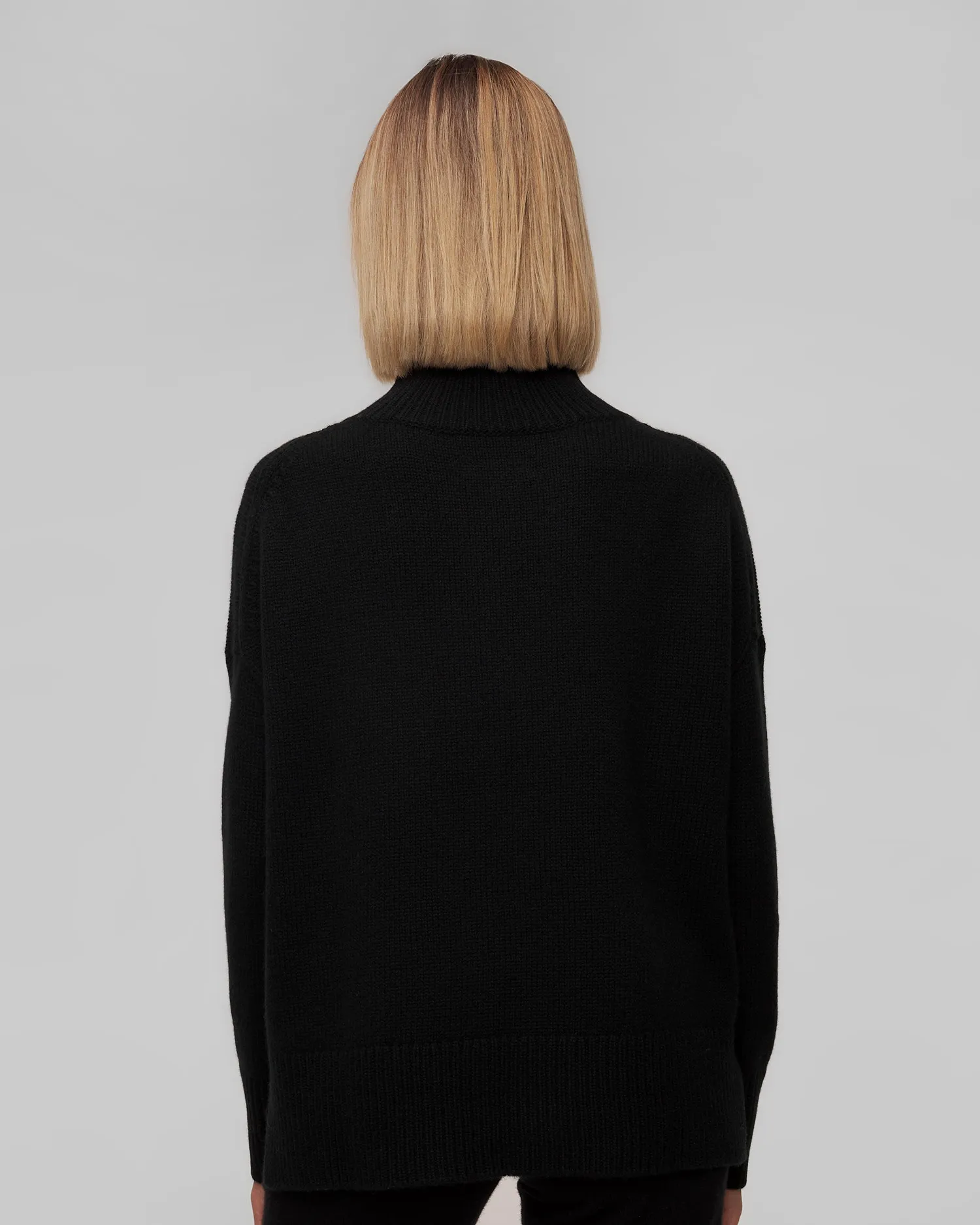 Women's black cashmere turtleneck Kujten Ulla F2060-81