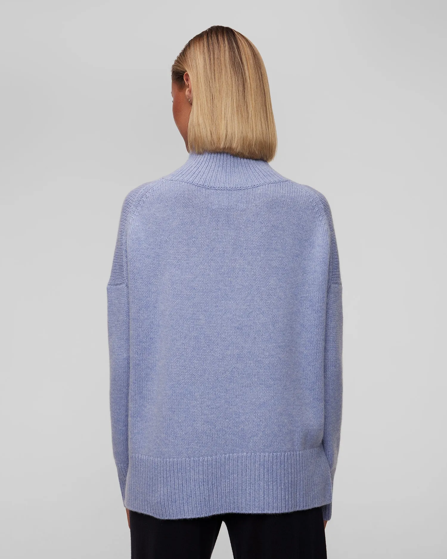 Women's blue cashmere turtleneck Kujten Ulla F2060-2253