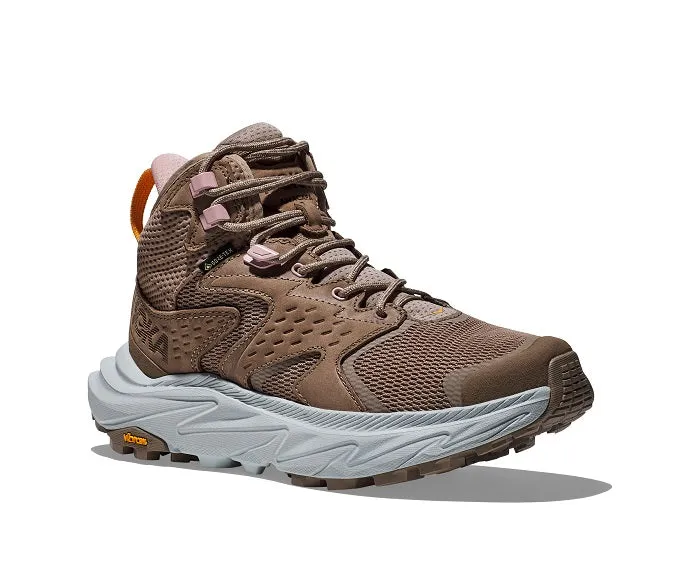 Womens Hoka Anacapa 2 Mid GTX in Dune/Ice Flow