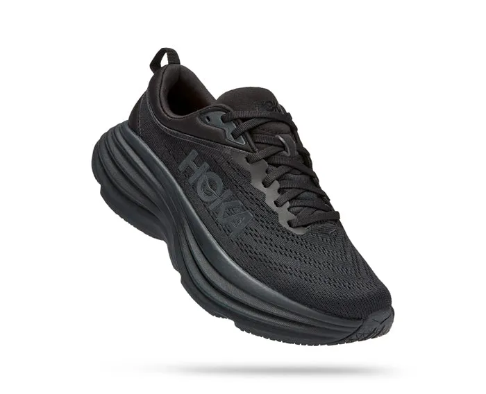 Womens Hoka Bondi 8 Black/Black