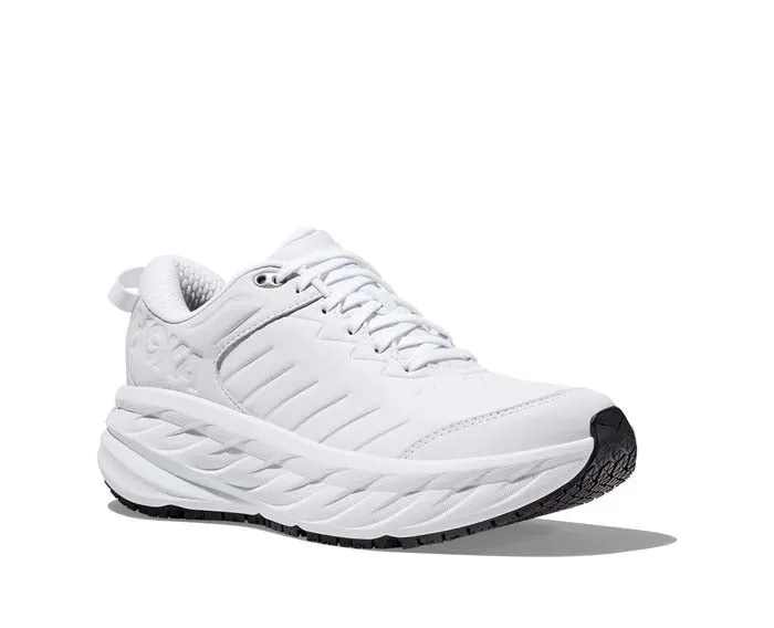 Womens Hoka Bondi SR (Slip Resistant) in White