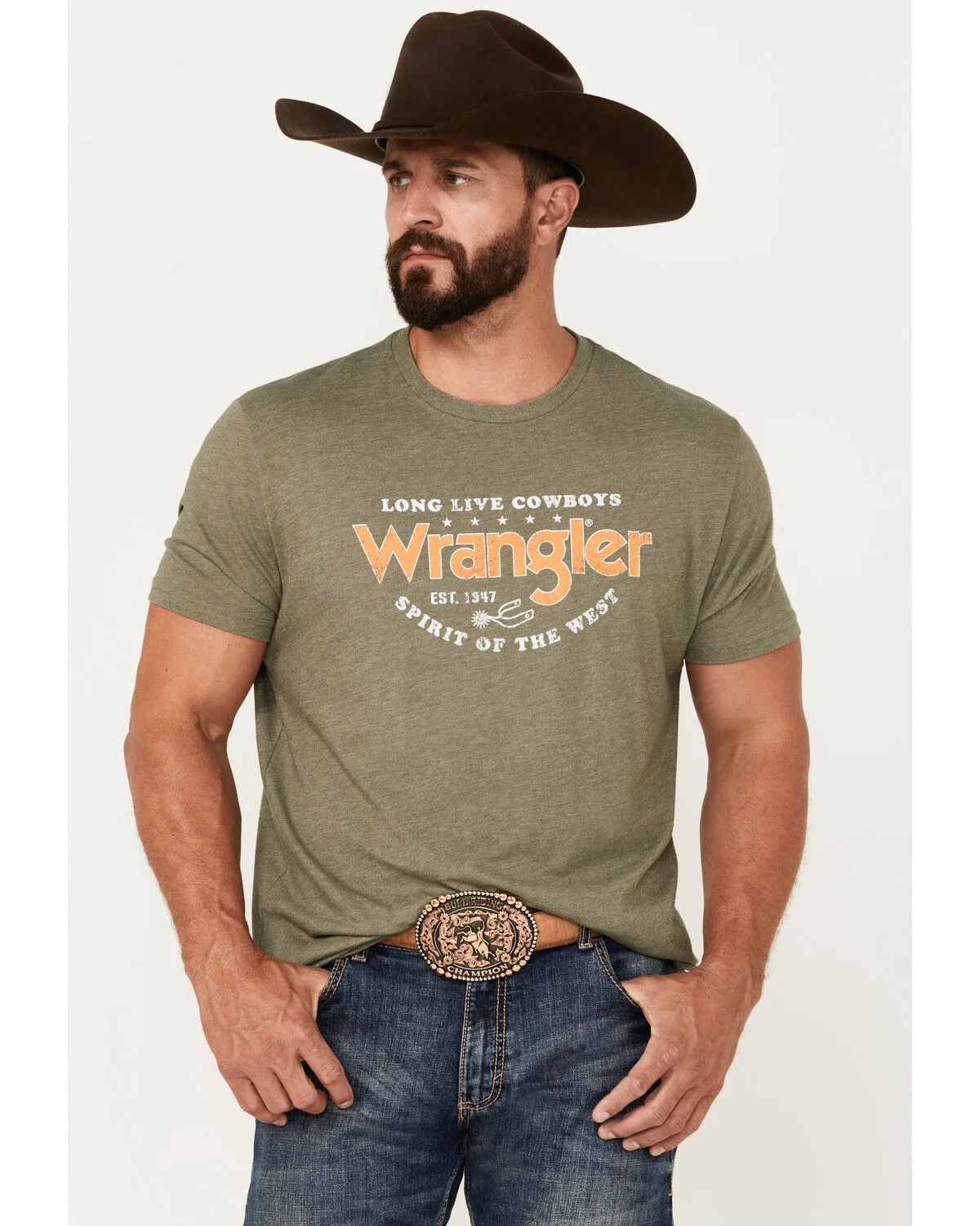 Wrangler Men's Boot Barn Exclusive Logo Short Sleeve Graphic T-Shirt