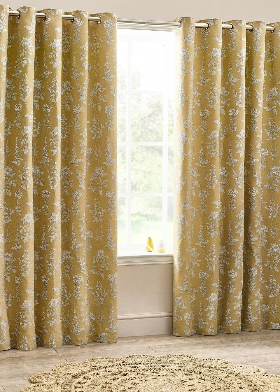 Wylder Nature Sophia Floral Eyelet Curtains